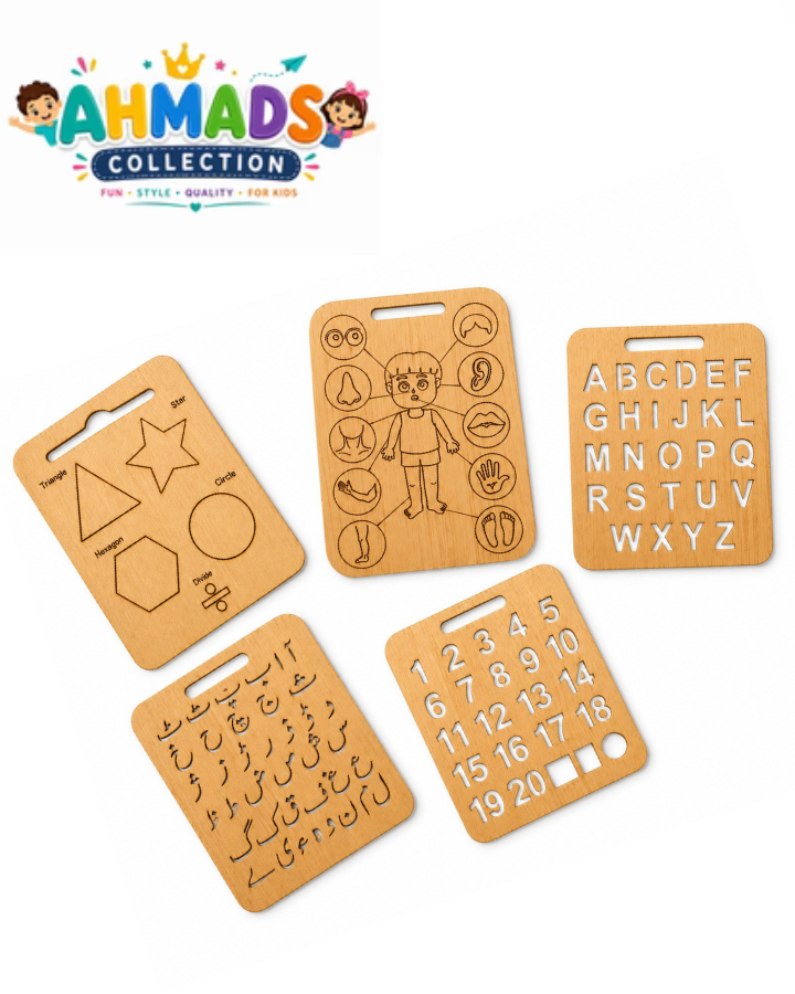 ✨ Premium Wooden Learning Boards Set