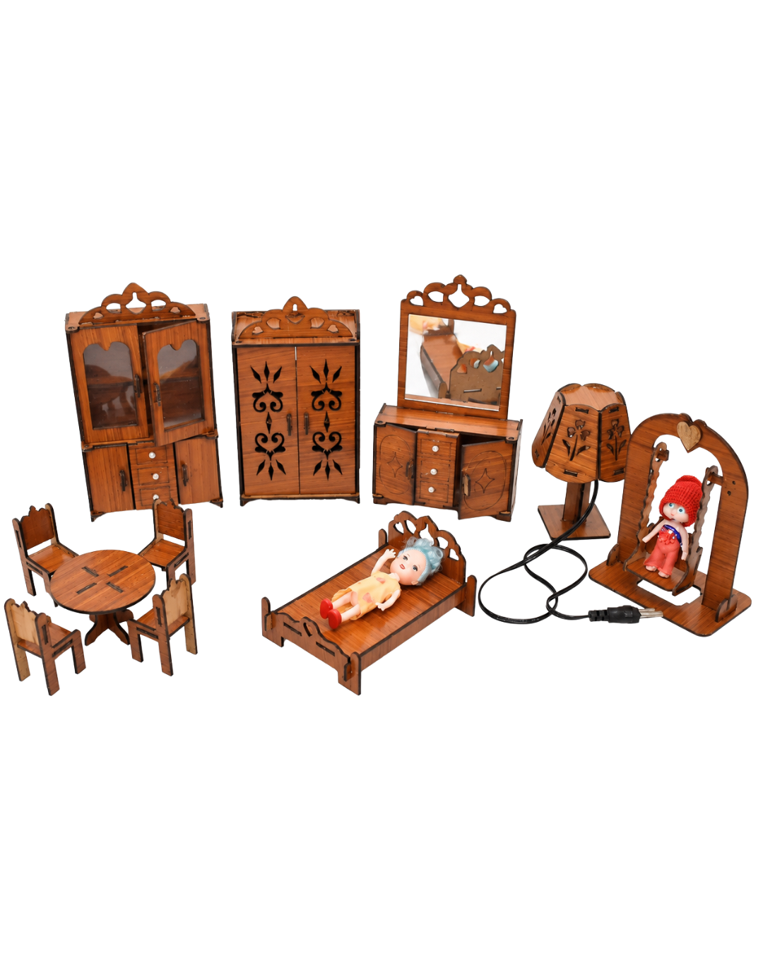kids toy Bedroom furniture set 7 Piecs