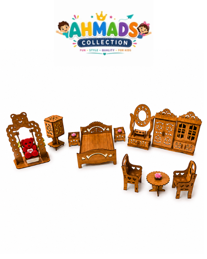 ✅ Doll Bedroom Furniture Set By Kids
