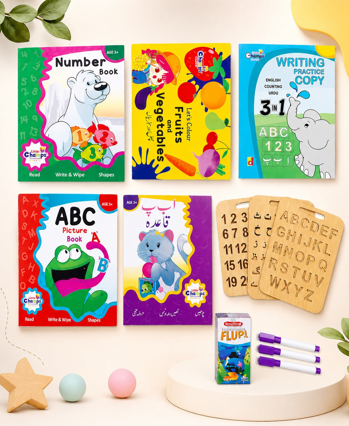 Premium 5-Book Early Learning & Activity Set